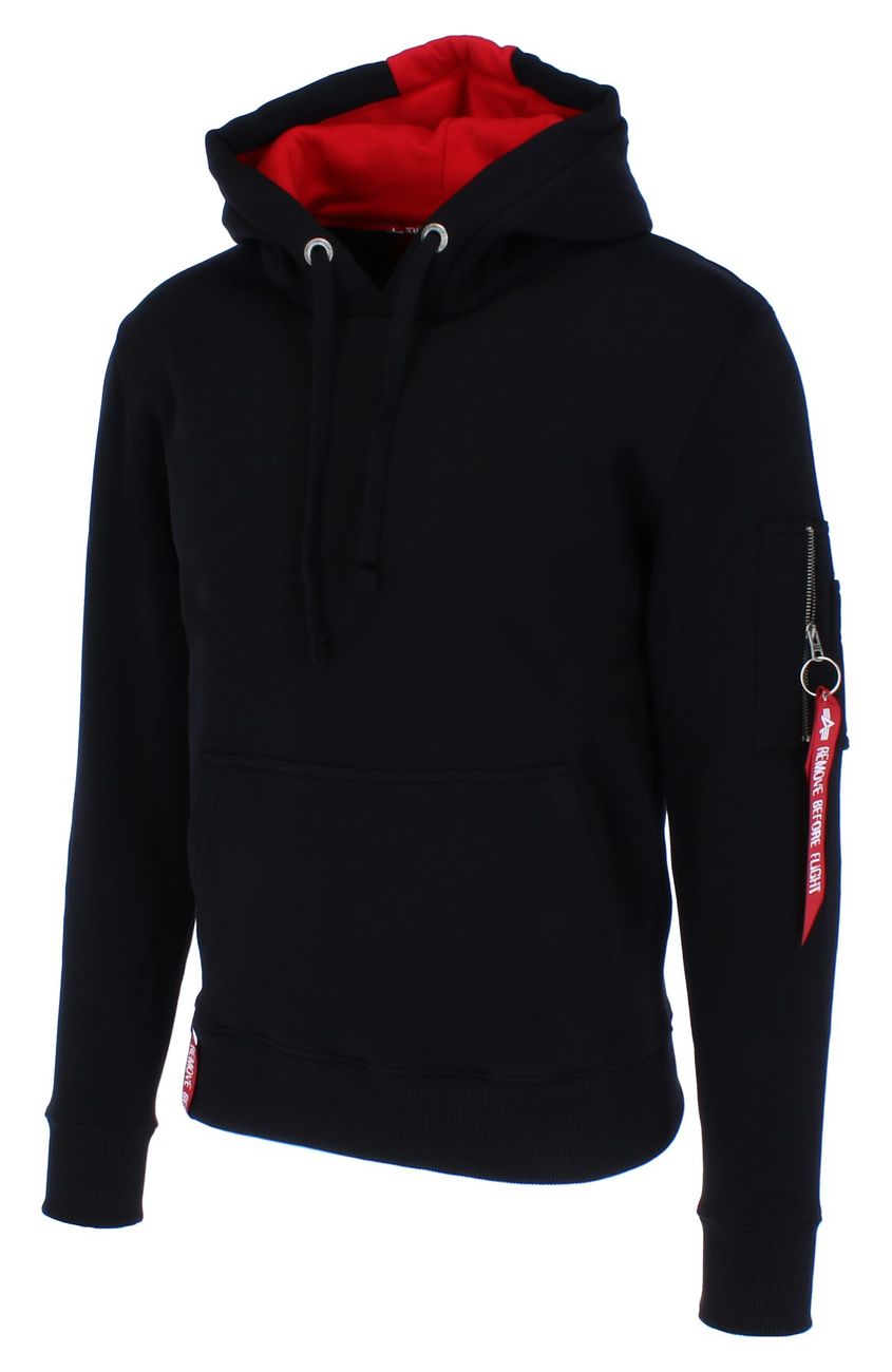 ALPHA INDUSTRIES - RBF II Herren Hoody Inlay in der Kapuze und auf der Rückseite